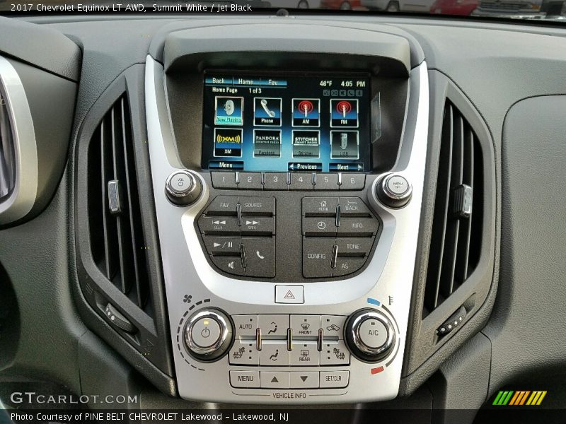 Summit White / Jet Black 2017 Chevrolet Equinox LT AWD