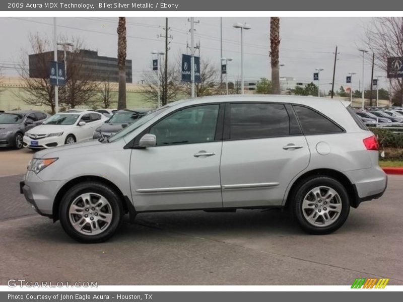 Billet Silver Metallic / Ebony 2009 Acura MDX Technology