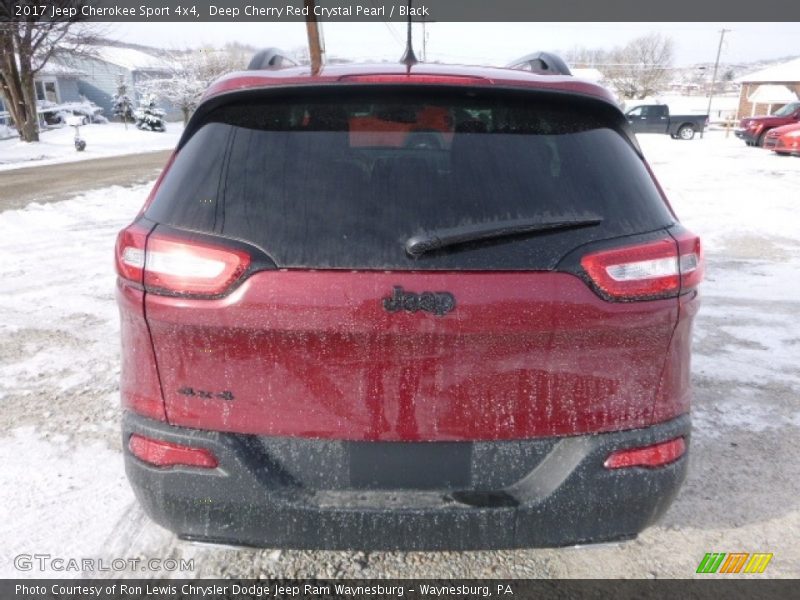 Deep Cherry Red Crystal Pearl / Black 2017 Jeep Cherokee Sport 4x4