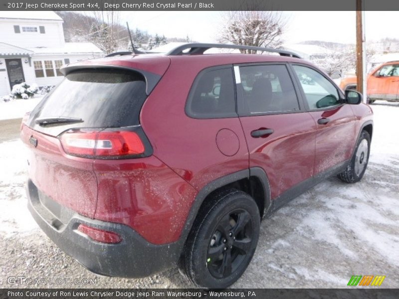 Deep Cherry Red Crystal Pearl / Black 2017 Jeep Cherokee Sport 4x4