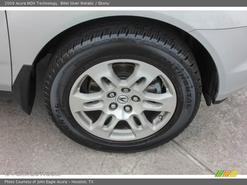 Billet Silver Metallic / Ebony 2009 Acura MDX Technology