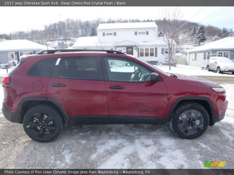 Deep Cherry Red Crystal Pearl / Black 2017 Jeep Cherokee Sport 4x4