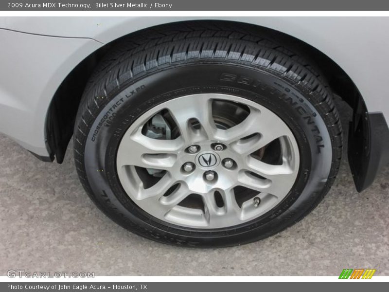 Billet Silver Metallic / Ebony 2009 Acura MDX Technology