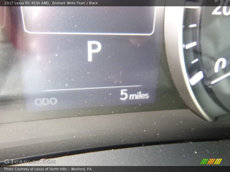 Eminent White Pearl / Black 2017 Lexus RX 450h AWD