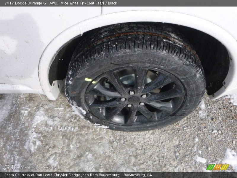 Vice White Tri-Coat Pearl / Black 2017 Dodge Durango GT AWD