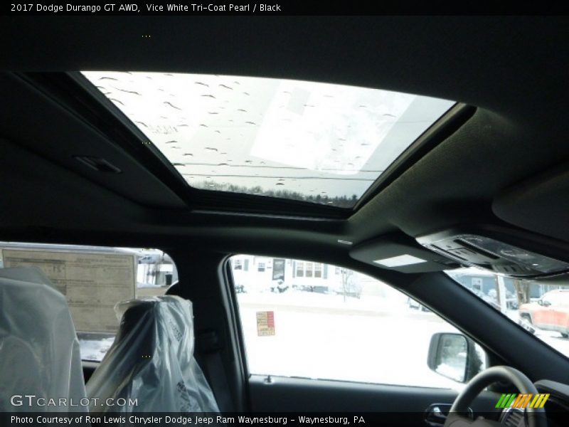Vice White Tri-Coat Pearl / Black 2017 Dodge Durango GT AWD