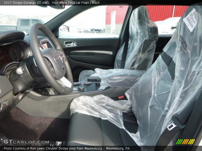 Vice White Tri-Coat Pearl / Black 2017 Dodge Durango GT AWD