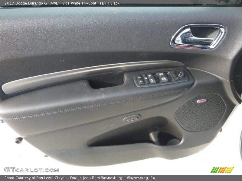 Vice White Tri-Coat Pearl / Black 2017 Dodge Durango GT AWD