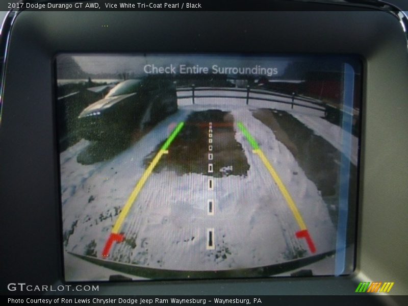 Vice White Tri-Coat Pearl / Black 2017 Dodge Durango GT AWD