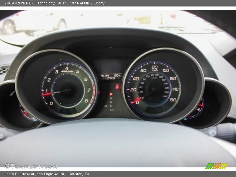 Billet Silver Metallic / Ebony 2009 Acura MDX Technology