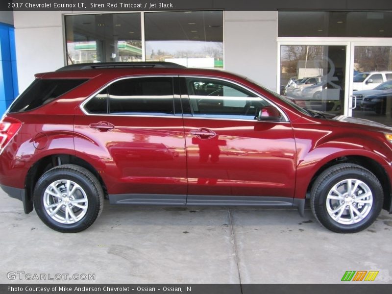 Siren Red Tintcoat / Jet Black 2017 Chevrolet Equinox LT