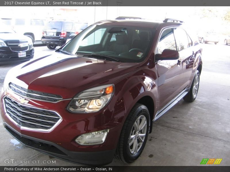 Siren Red Tintcoat / Jet Black 2017 Chevrolet Equinox LT