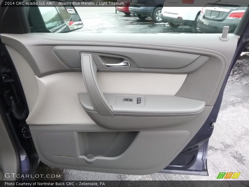 Atlantis Blue Metallic / Light Titanium 2014 GMC Acadia SLE AWD