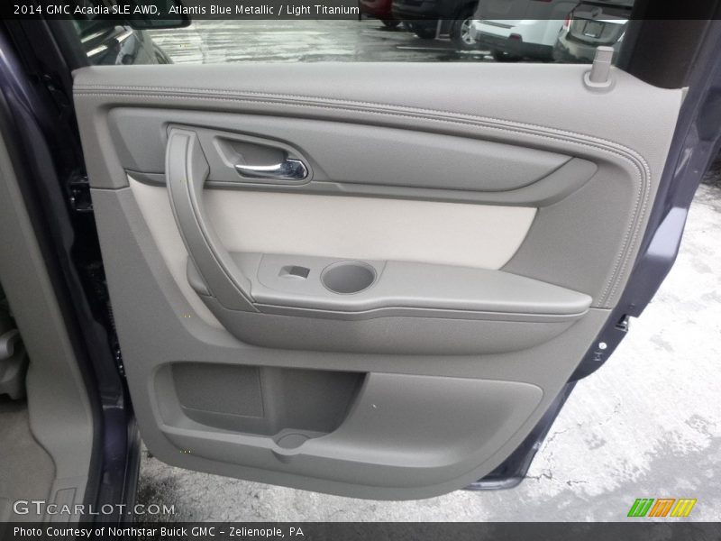 Atlantis Blue Metallic / Light Titanium 2014 GMC Acadia SLE AWD