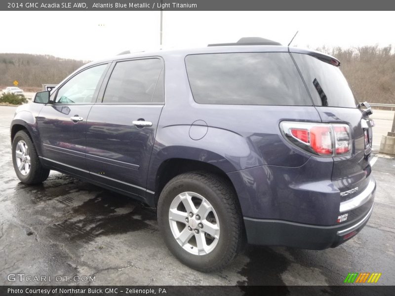 Atlantis Blue Metallic / Light Titanium 2014 GMC Acadia SLE AWD
