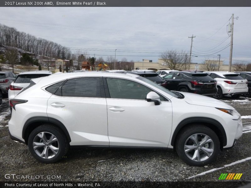 Eminent White Pearl / Black 2017 Lexus NX 200t AWD