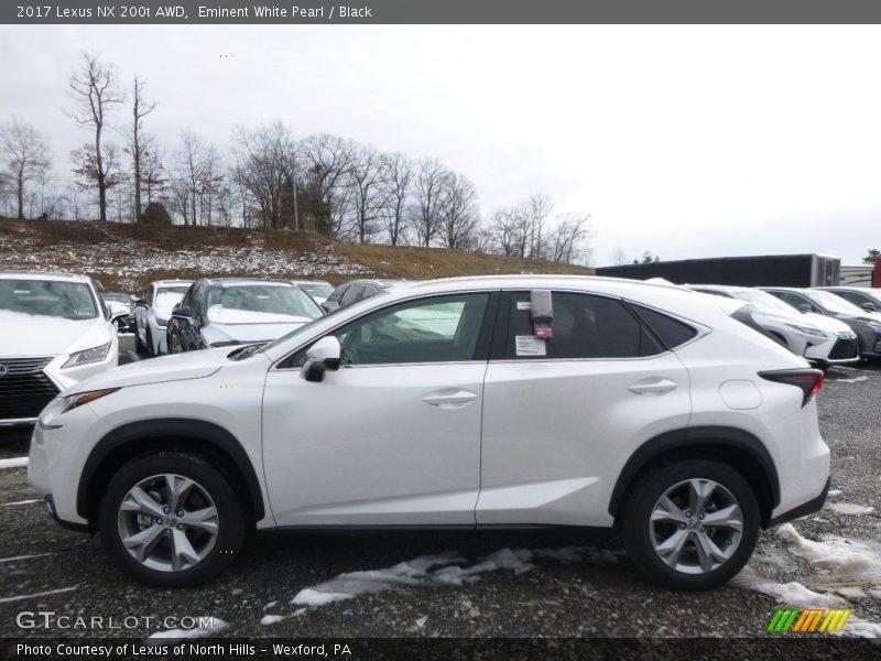 Eminent White Pearl / Black 2017 Lexus NX 200t AWD