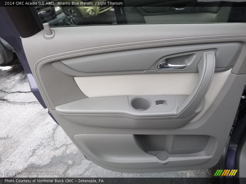 Atlantis Blue Metallic / Light Titanium 2014 GMC Acadia SLE AWD