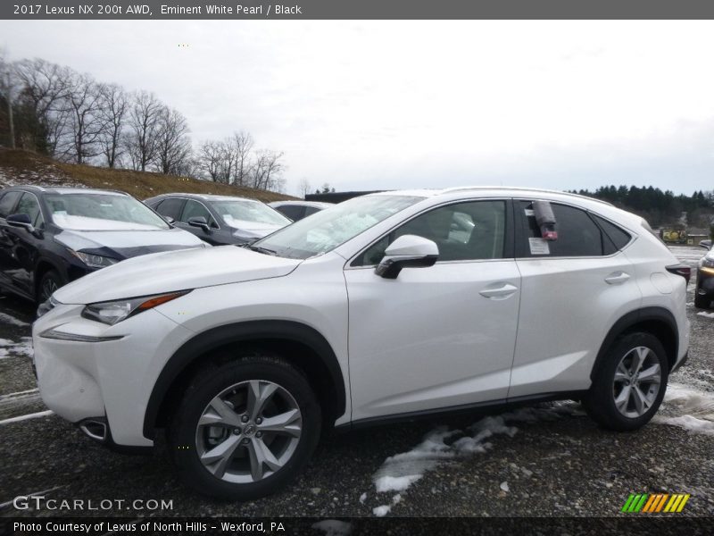 Eminent White Pearl / Black 2017 Lexus NX 200t AWD