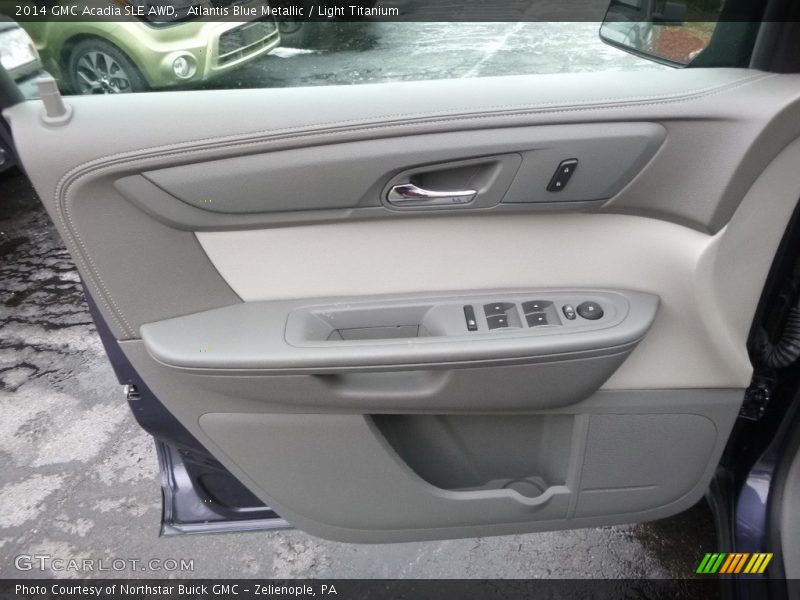Atlantis Blue Metallic / Light Titanium 2014 GMC Acadia SLE AWD