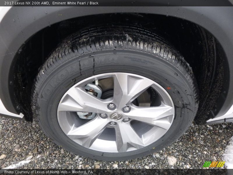 Eminent White Pearl / Black 2017 Lexus NX 200t AWD