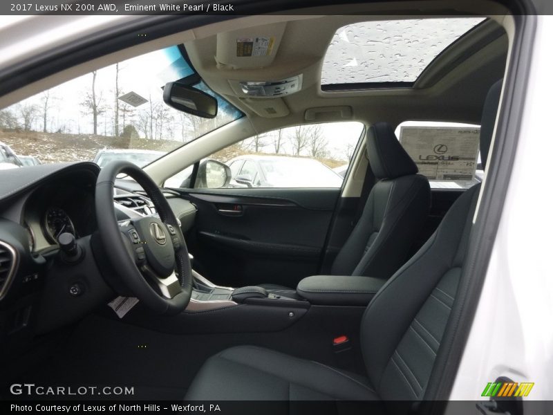 Eminent White Pearl / Black 2017 Lexus NX 200t AWD