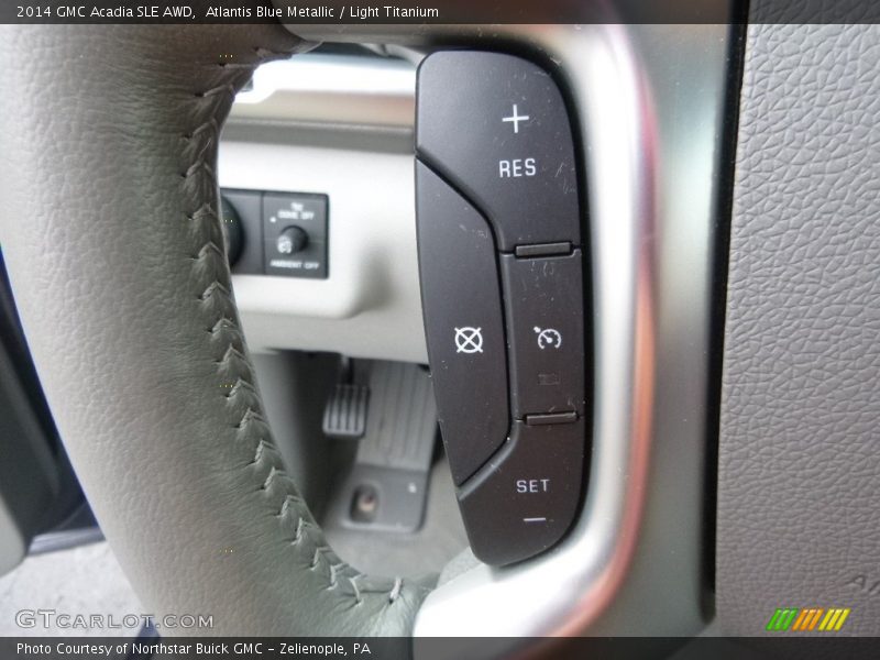 Atlantis Blue Metallic / Light Titanium 2014 GMC Acadia SLE AWD