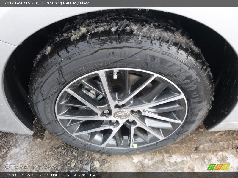 Silver Lining Metallic / Black 2017 Lexus ES 350