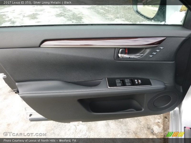 Silver Lining Metallic / Black 2017 Lexus ES 350