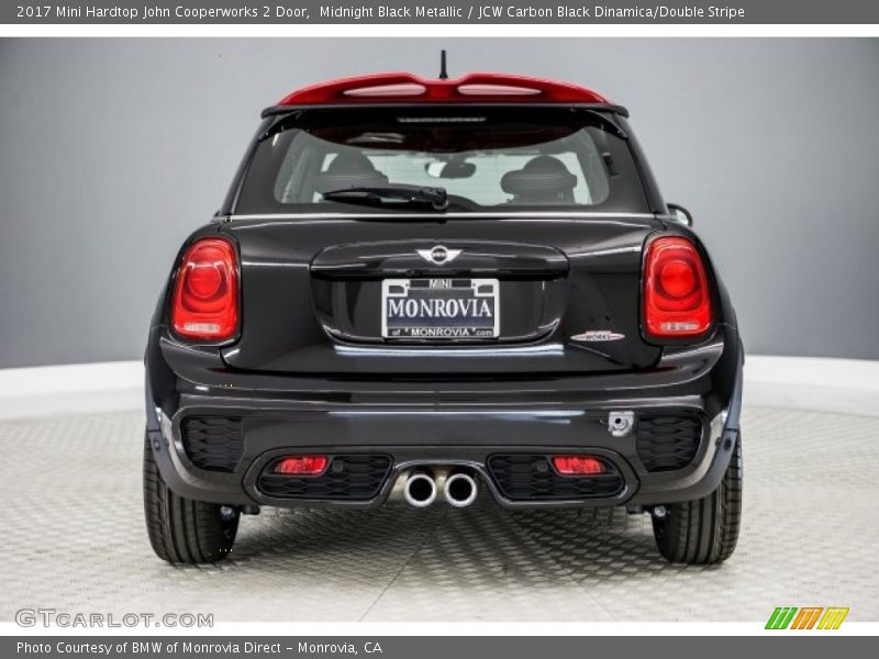 Midnight Black Metallic / JCW Carbon Black Dinamica/Double Stripe 2017 Mini Hardtop John Cooperworks 2 Door