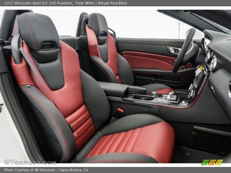  2017 SLC 300 Roadster Bengal Red/Black Interior