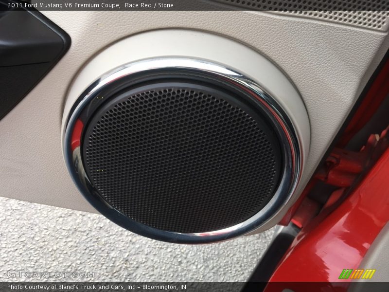 Race Red / Stone 2011 Ford Mustang V6 Premium Coupe