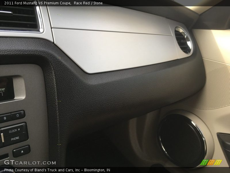 Race Red / Stone 2011 Ford Mustang V6 Premium Coupe