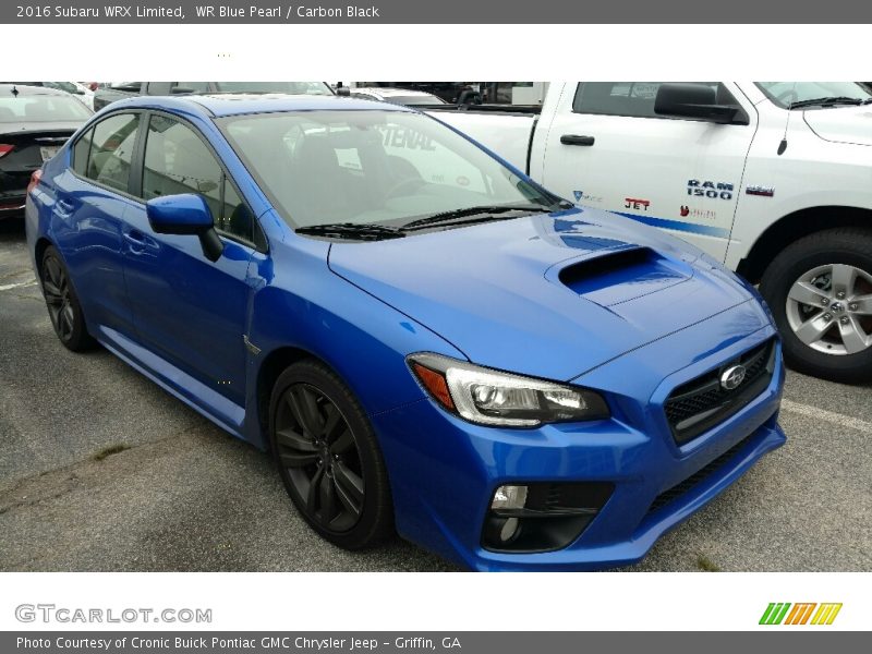 WR Blue Pearl / Carbon Black 2016 Subaru WRX Limited