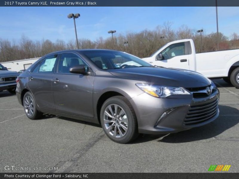 Predawn Gray Mica / Black 2017 Toyota Camry XLE