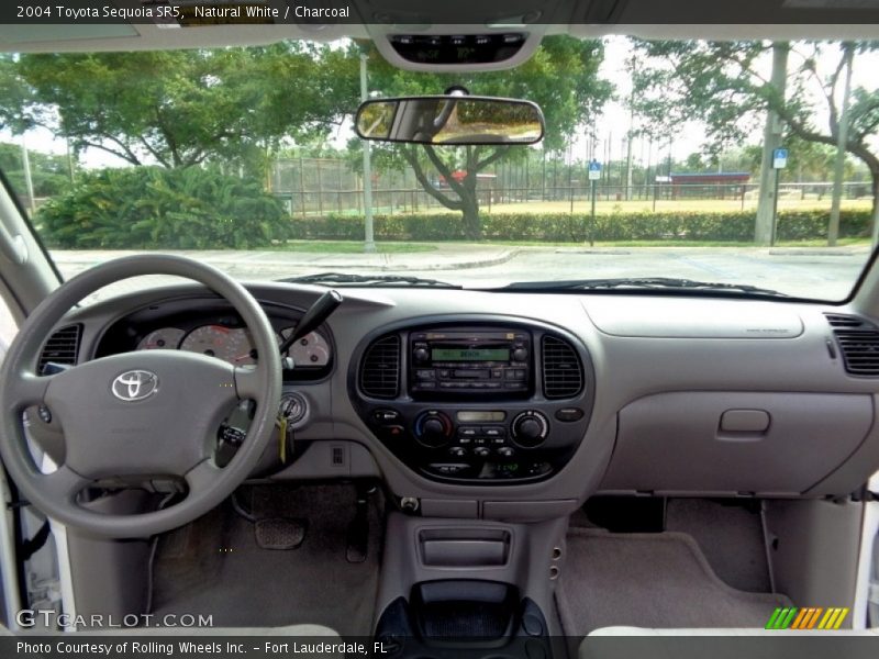 Natural White / Charcoal 2004 Toyota Sequoia SR5