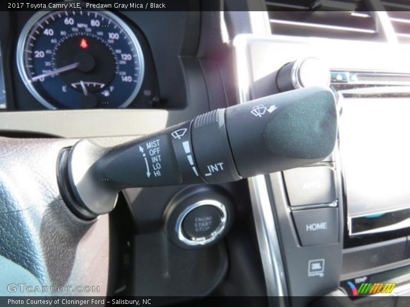 Predawn Gray Mica / Black 2017 Toyota Camry XLE