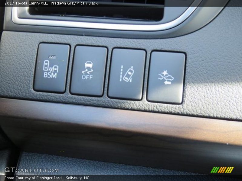 Predawn Gray Mica / Black 2017 Toyota Camry XLE