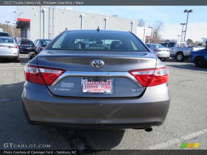 Predawn Gray Mica / Black 2017 Toyota Camry XLE