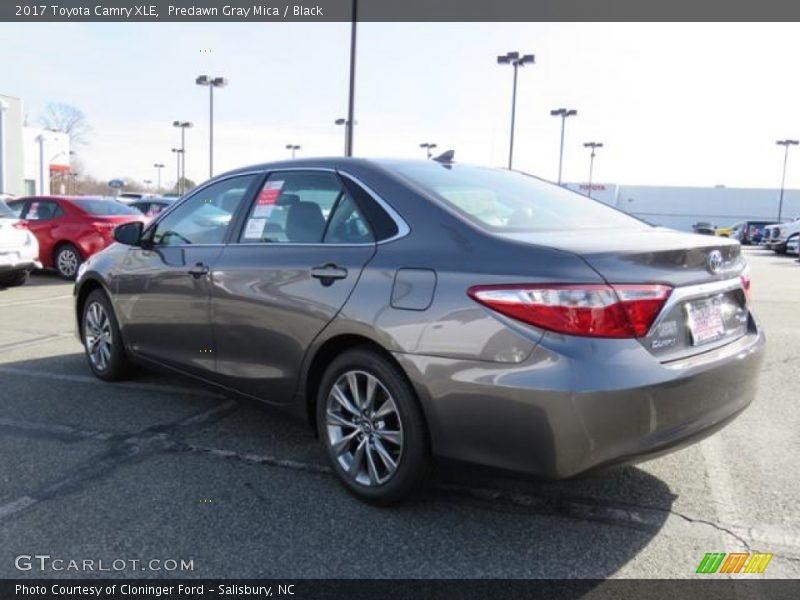 Predawn Gray Mica / Black 2017 Toyota Camry XLE