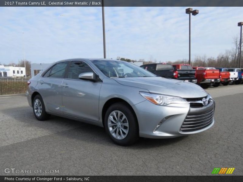 Celestial Silver Metallic / Black 2017 Toyota Camry LE