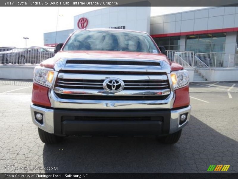 Inferno Orange / Graphite 2017 Toyota Tundra SR5 Double Cab