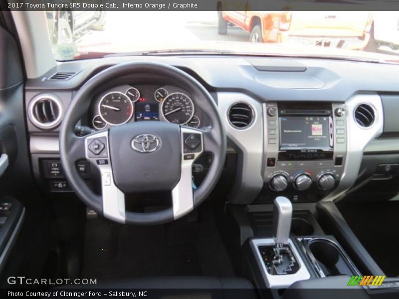 Inferno Orange / Graphite 2017 Toyota Tundra SR5 Double Cab