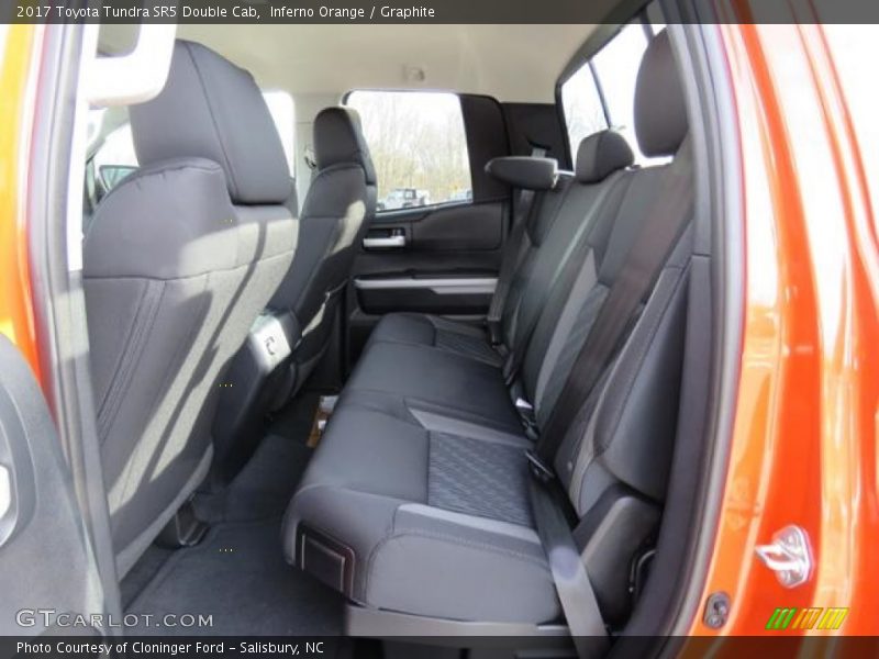 Rear Seat of 2017 Tundra SR5 Double Cab