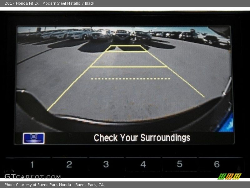 Modern Steel Metallic / Black 2017 Honda Fit LX