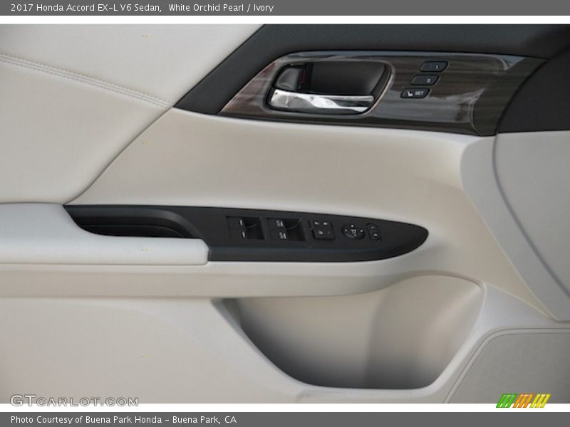 White Orchid Pearl / Ivory 2017 Honda Accord EX-L V6 Sedan