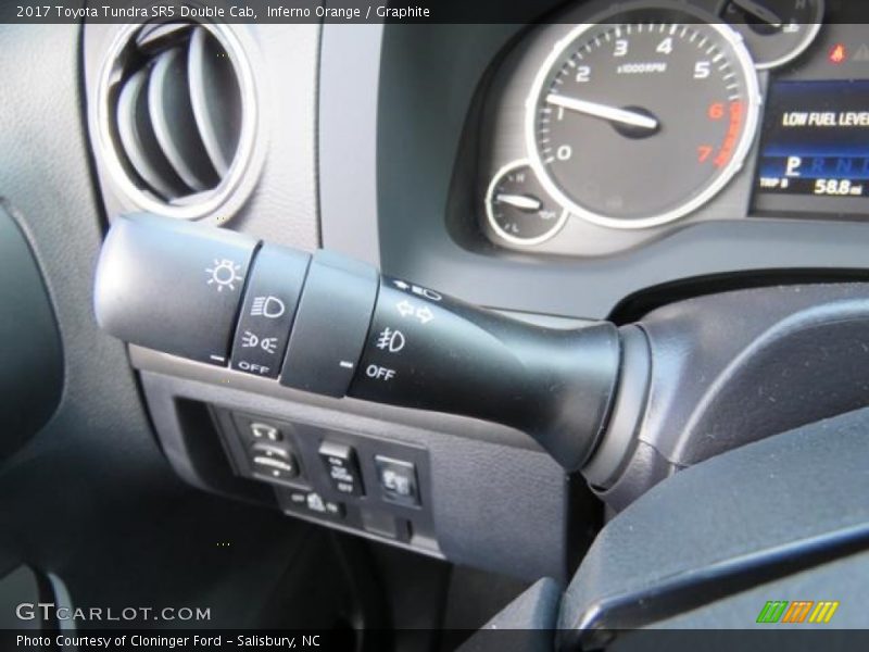 Controls of 2017 Tundra SR5 Double Cab