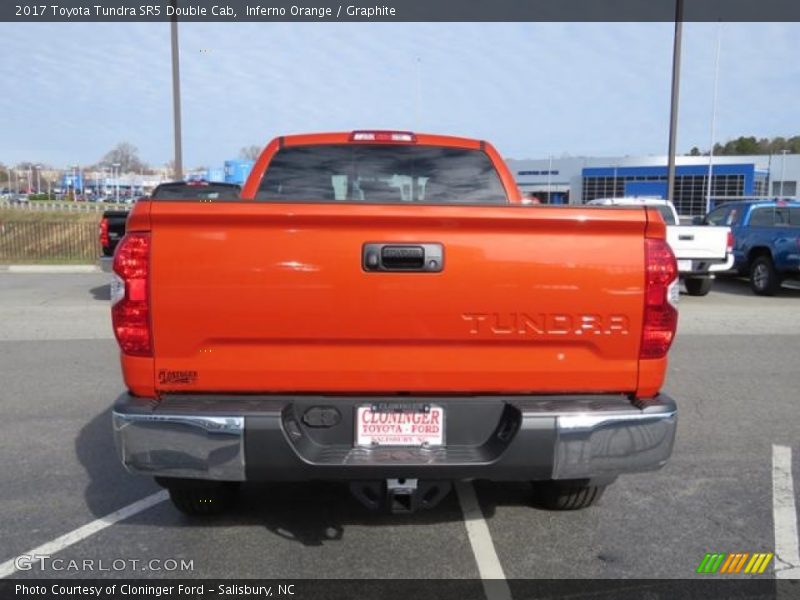 Inferno Orange / Graphite 2017 Toyota Tundra SR5 Double Cab