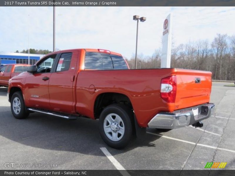 Inferno Orange / Graphite 2017 Toyota Tundra SR5 Double Cab