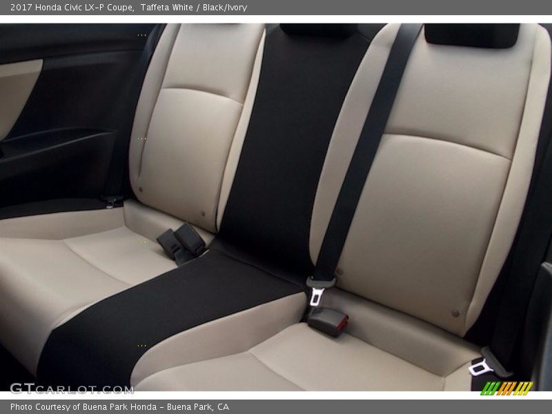 Taffeta White / Black/Ivory 2017 Honda Civic LX-P Coupe